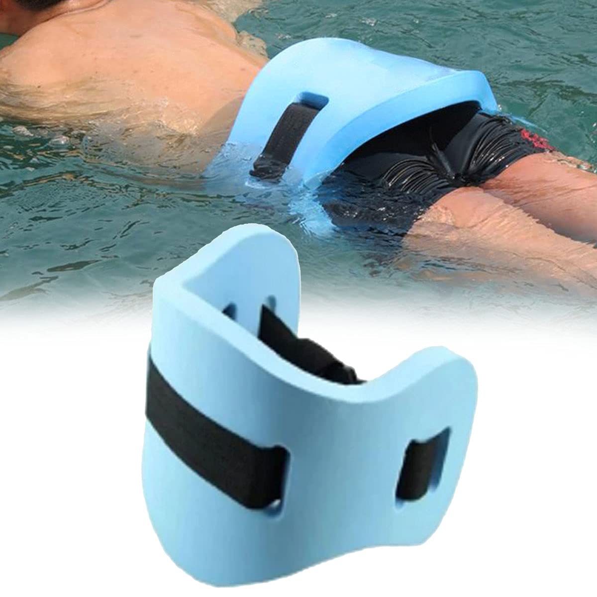 Swim Belt Float Belt EVA Foam Water Aerobics Exercise Belt - Swim Training Equipment for Low Impact Swimming Pool Workouts & Physical Therapy, Swim