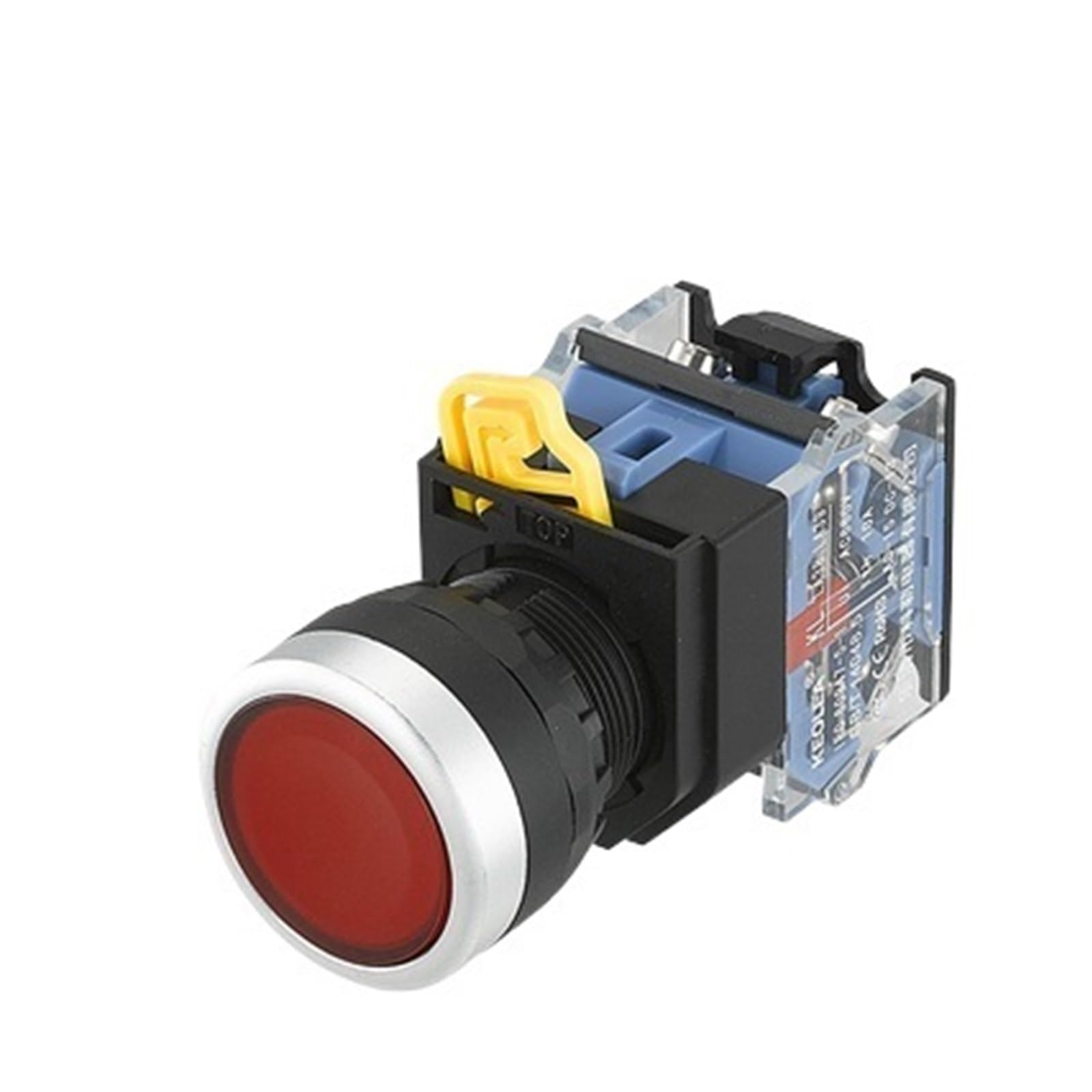 Bouton poussoir rouge 22mm LA38A remplace interrupteur usé