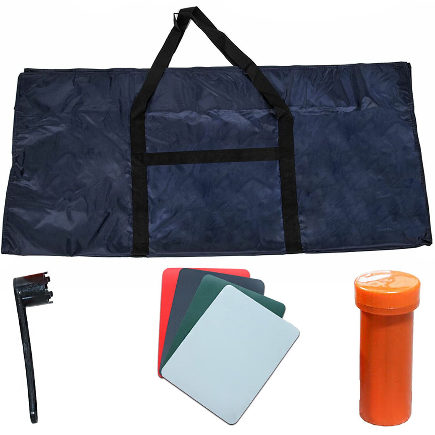 VENDOMNIA Embarcación neumática de 3,30 m para 5+1 Personas - 330 x 155 cm, máx. 566 kg, Remo de Aluminio, Piso, Bomba de pie, Accesorios - Barco de Motor, Barco de Pesca, Bote, 5 Adultos + 1 niño