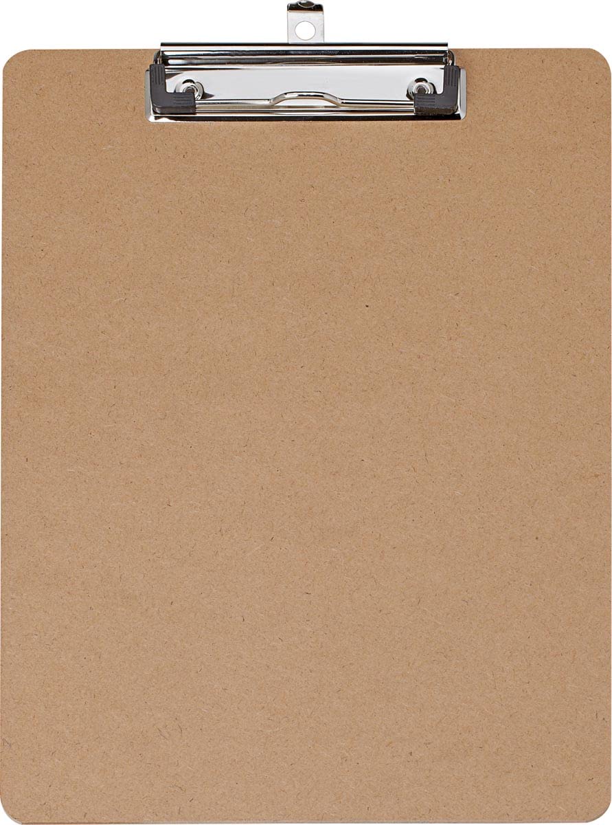 Kim Kranholdt GmbH 2392070 - Cartelletta con molla fermafogli Maulbasic, formato DIN A4, in legno duro, riciclabile, apertura 8 mm, 12 pezzi