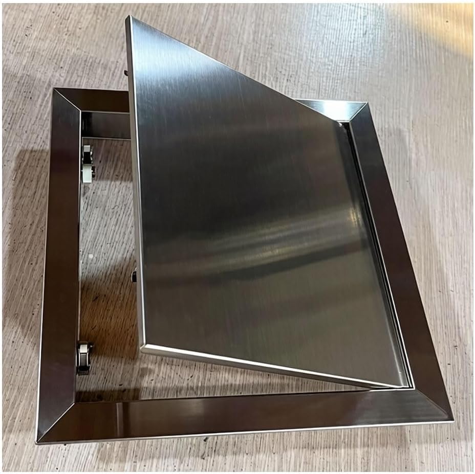 Heavy Duty Stainless Steel Flush Mount Access Door Panel for Ceiling, Electrical Conduits, Waterproof Access Hatch Wall Hole Cover for Maintenance & Concealment(38x46cm/15x18)