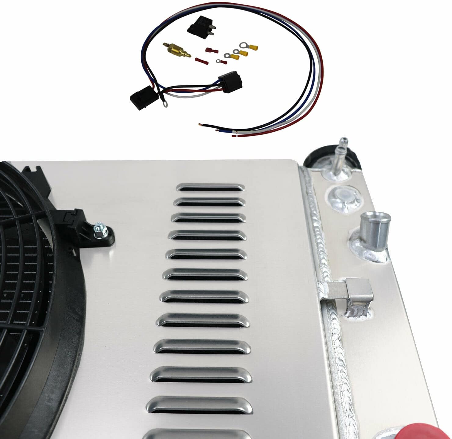 3 Row Aluminum Radiator+Shroud 16" Fans+Relay Compatible For 1993-2002 Chevy Camaro Z28/Pontiac Firebird 5.7L V8