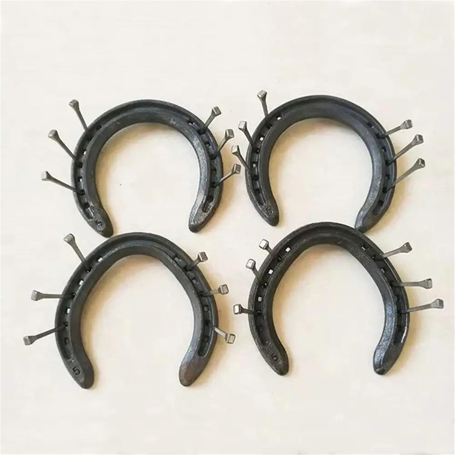 Horseshoe Nails 100 Pcs Steel E2-E8 Hoof Nails – Practical Horse Equipment for Shoe Repair, Harness Upkeep & Riding Essentials(100Pcs E5 51mm)