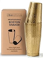 Vista 10 de A Bar Above Juego de coctelera, kit de camarero profesional de 4 piezas con coctelera Boston, colador, jigger y cuchara de bar, accesorios de barra