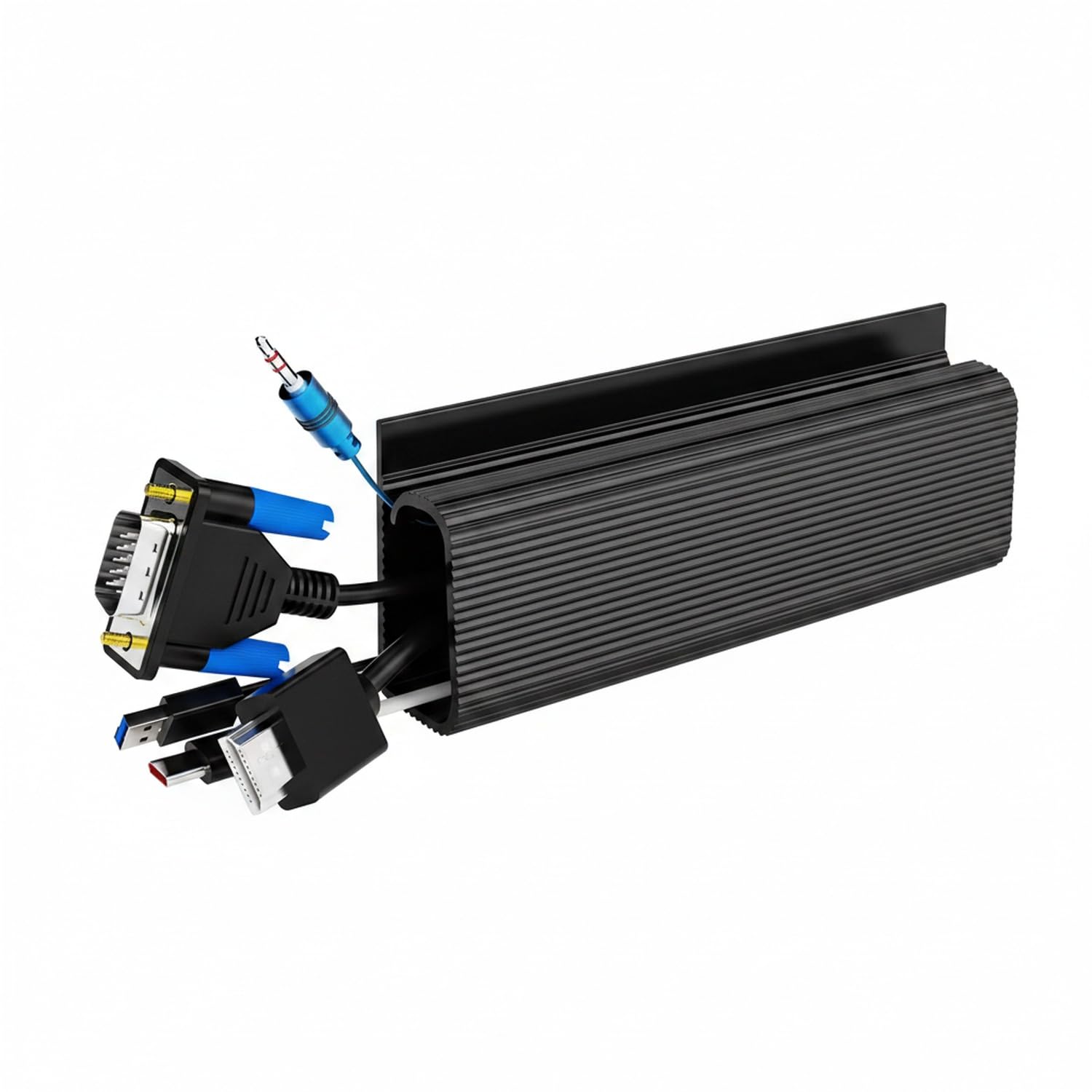 Under Desk Cable Management Tray, 15.7 Inch PP Plastic Cord 