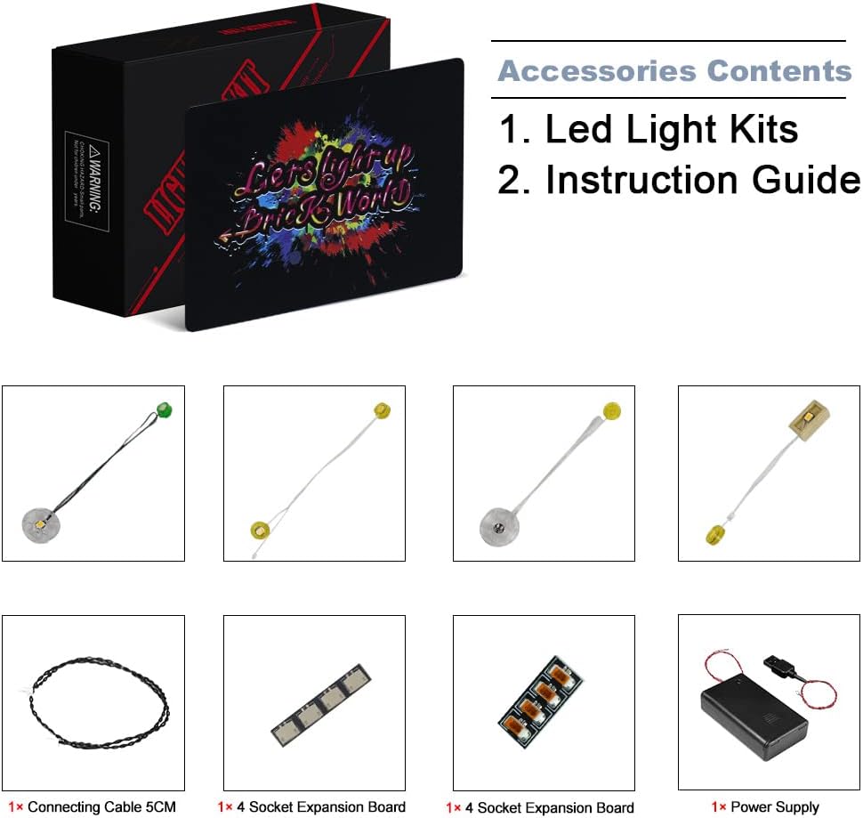 BrickBling LED Light Kit Compatible with Lego Creator 3 in 1 Cozy House Toy Set 31139, Creative Lights Compatible with Lego Cozy House-Lights Only, No Model Included