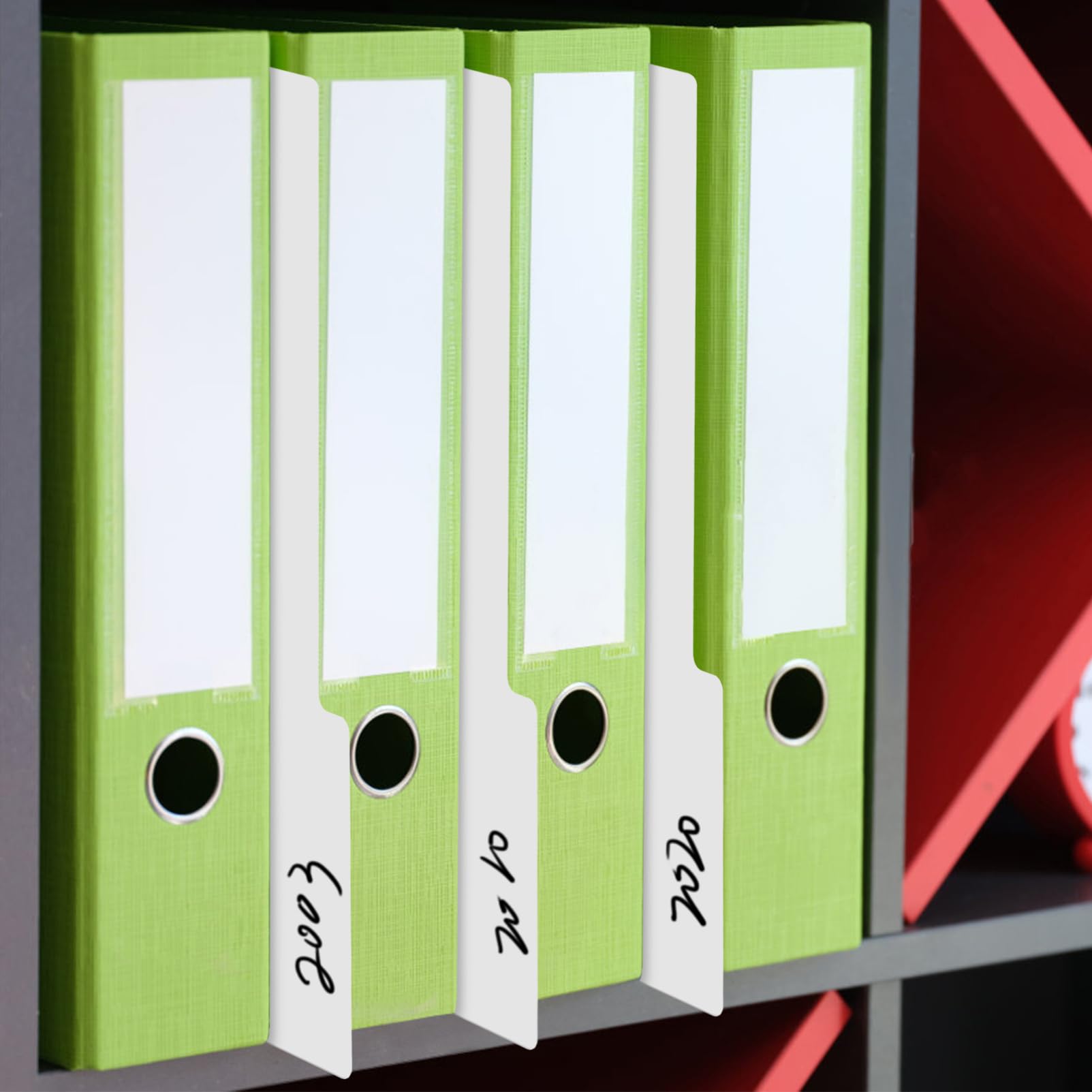 Divisori per Vinile 10 Pezzi con Linguette Scrivibili in Pp Bianco con Angoli Arrotondati, Separatori Robusti per Organizzare Dischi e Raccoglitori