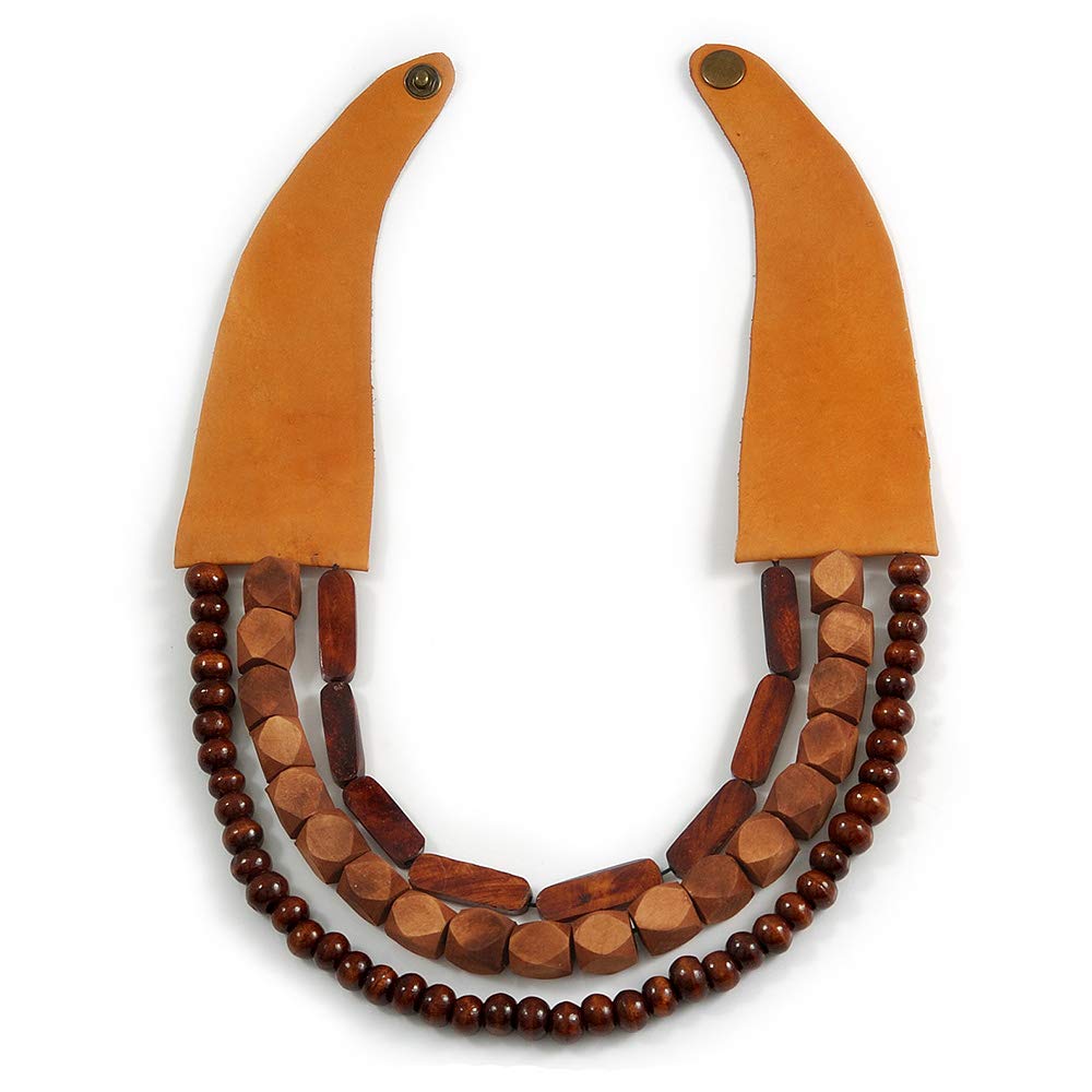 Avalaya Collana con perline a goccia in acrilico di ispirazione