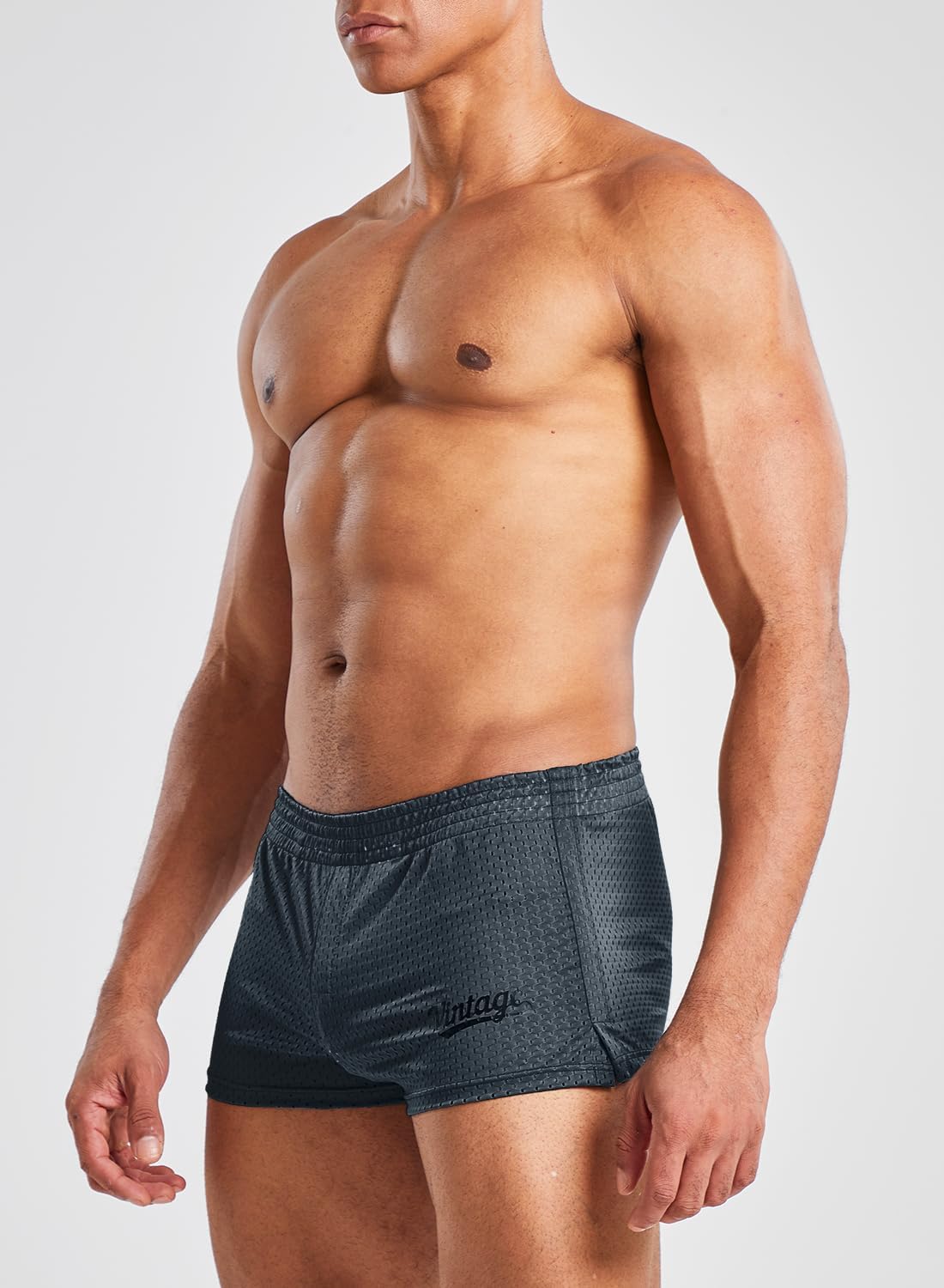 MIZOK Mens 3 Inch Athletic Workout Short Mesh Running Workout Gym Shorts - Image 4