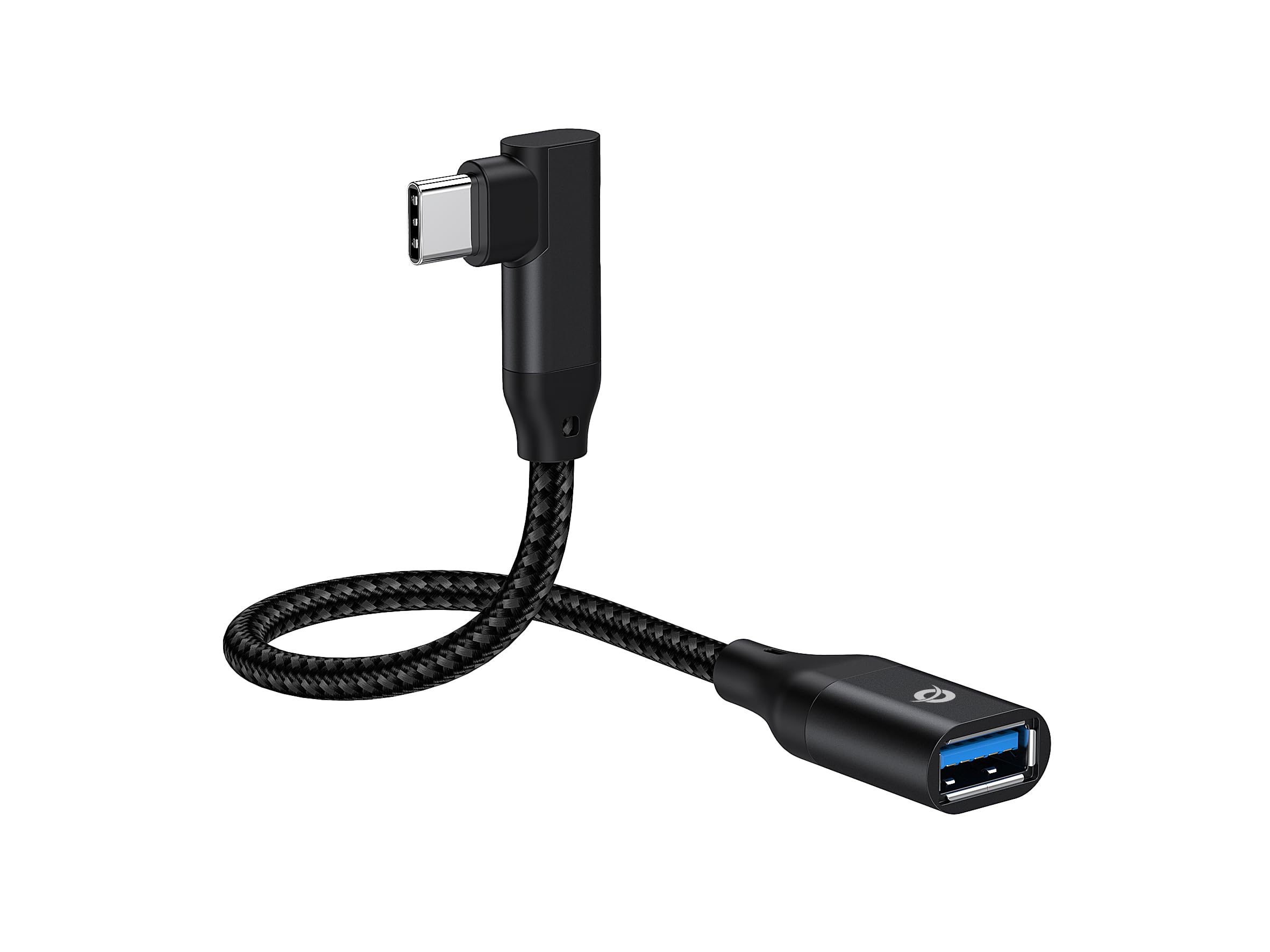 CONCEPTRONIC ABBY19B USB-C 90° kątowy adapter USB-A OTG, 10 Gbit/s, USB 3.2 Gen 2