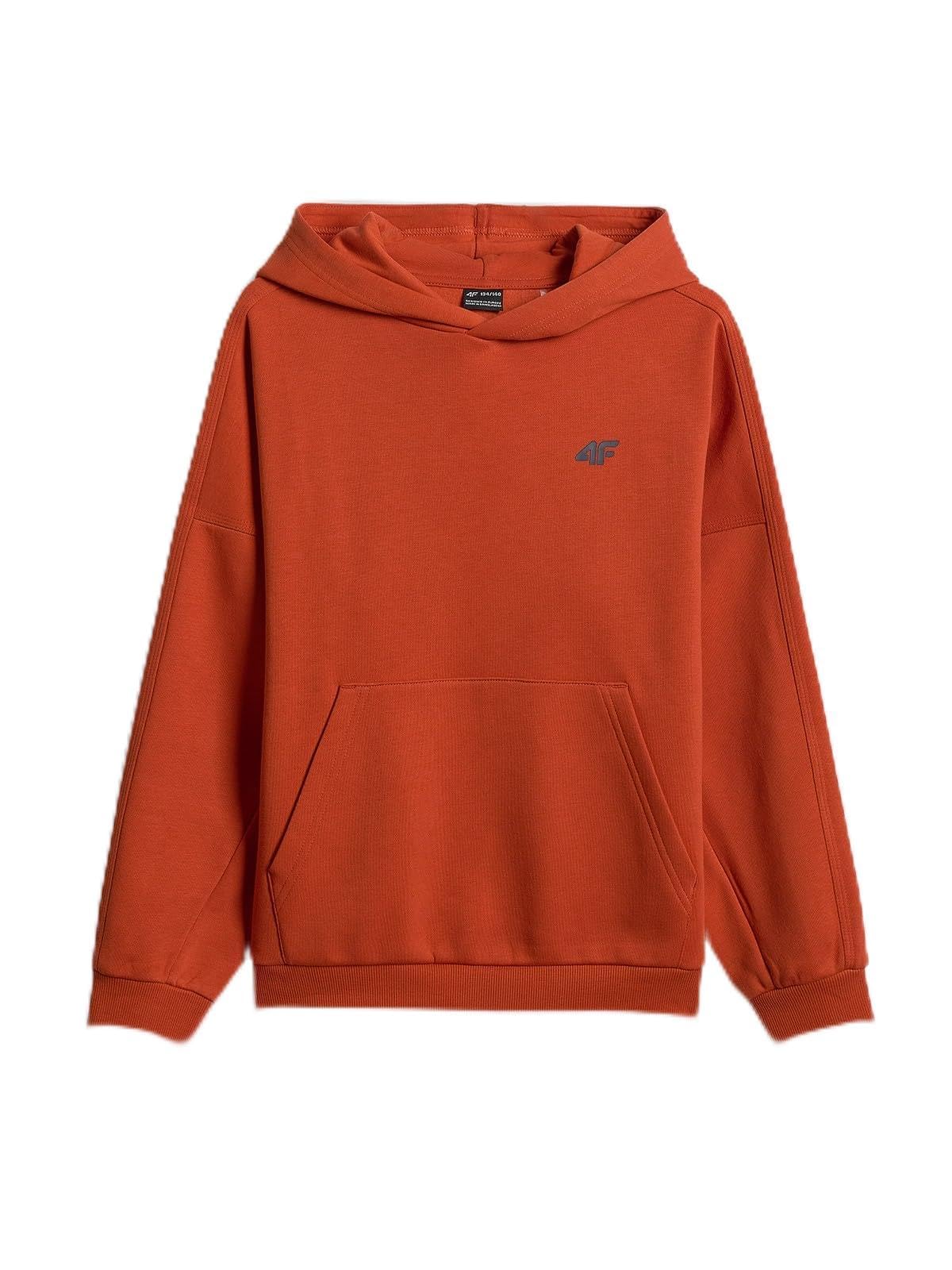 4F BLUZA DRESOWA CHŁOPIĘCA LOOSE OCIEPLANA