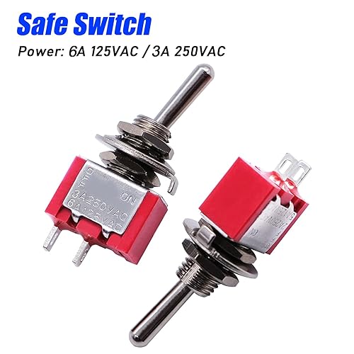 Miniatura 6 de Mxuteuk - Mini interruptor de palanca en miniatura para consola de auto, encendidoapagado, encendidoencendido, (encendidoapagadoencendido) (se puede