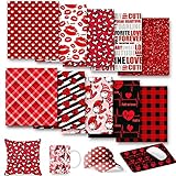 Buffalo Infusible Transfer Paper Ink, Heflashor 10 Pack Red Pattern Heat Sublimation for Mugs,Heat...