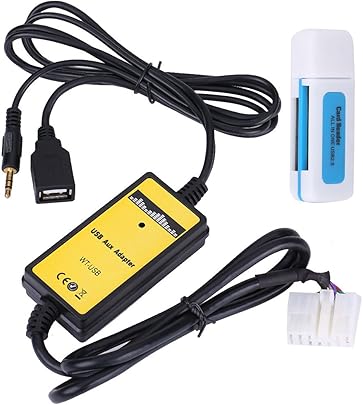 Qiilu auto USB AUX-IN cavo adattatore lettore MP3 nbsp radio interfaccia audio per Toyota Camry Corolla RAV4 Qiilu auto USB AUX-IN cavo adattatore lettore MP3 nbsp radio interfaccia audio per Toyota Camry Corolla RAV4