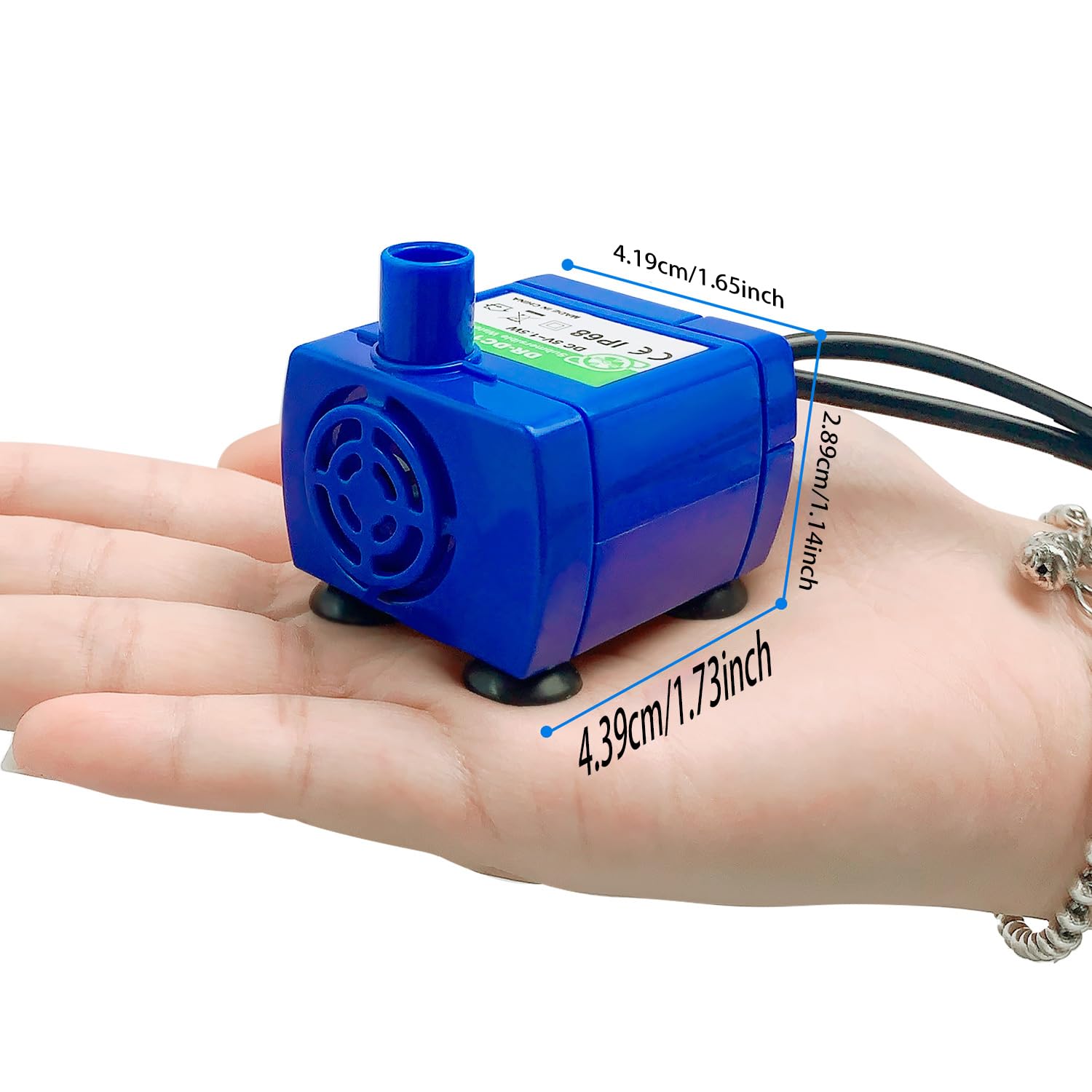 USB Pet Water Dispenser Pump, Submersible Motor for Stainless Steel Cat Water Fountain