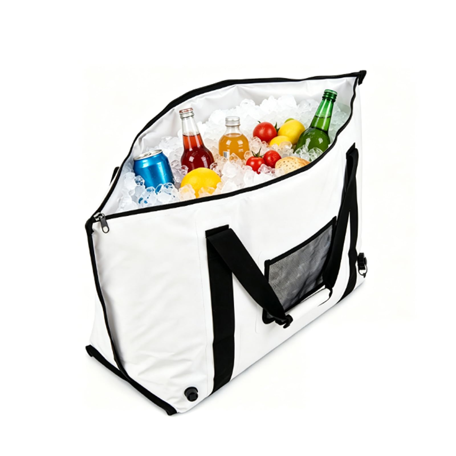 Lifezeal Bolsa Nevera Portátil 60/80L Térmica Impermeable (96 x 50 cm) | Bolsa de Pesca Plegable con Tapón de Drenaje, Aislamiento para Comida y Bebidas, Grande para Camping y Picnic