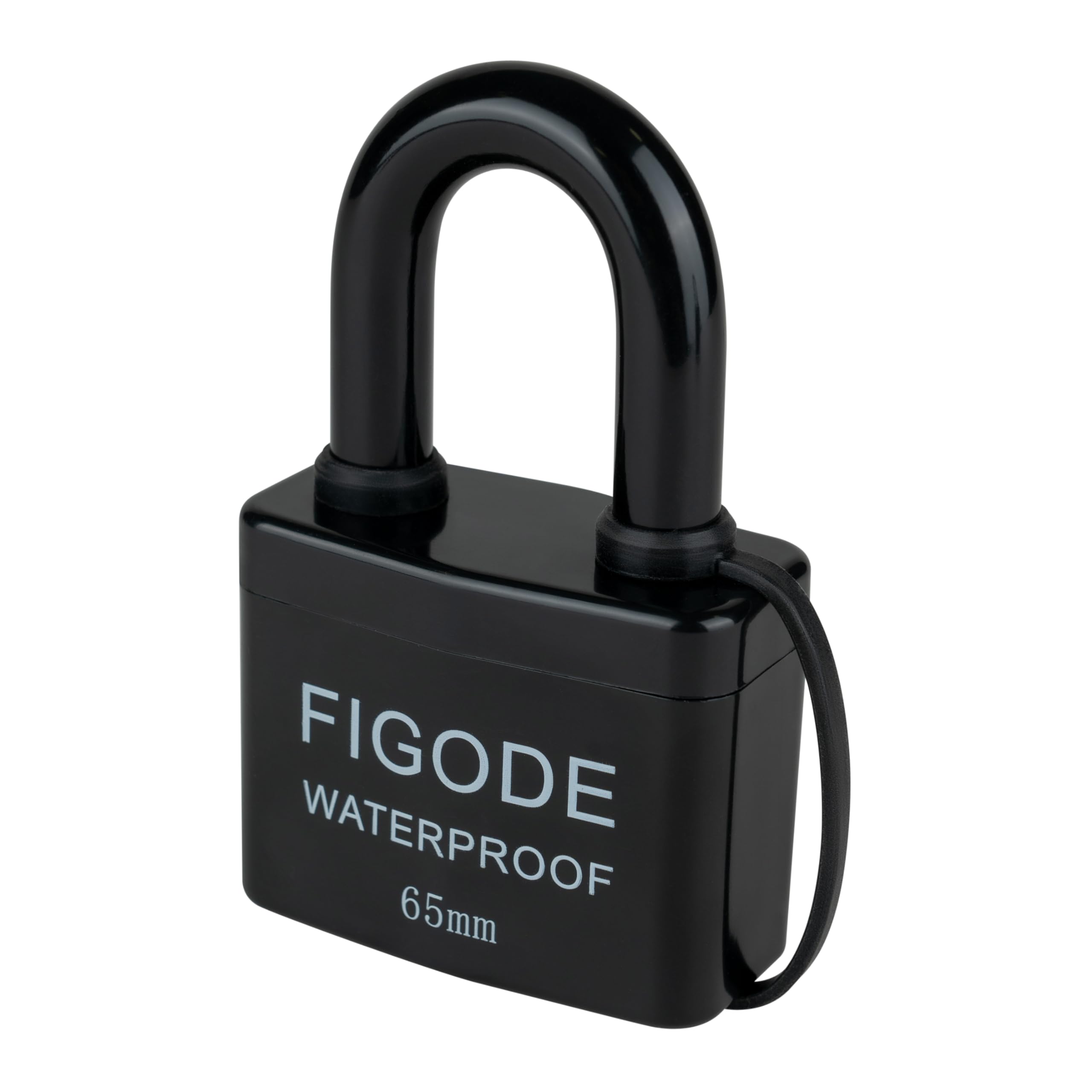 FIGODE® Candado grande y resistente con llaves, 2.8 pulgadas de ancho, candados impermeables para exteriores, cerraduras de acero laminado resistentes cubiertas, paquete de 4 candados con llave igual