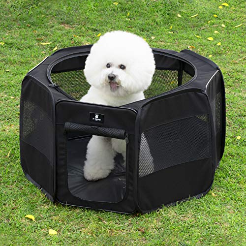 X-ZONE PET Portable Foldable Pet Dog Cat Playpen Crates Kennel/Premium 600D Oxford Cloth,Removable Zipper Top, Indoor… - Image 6
