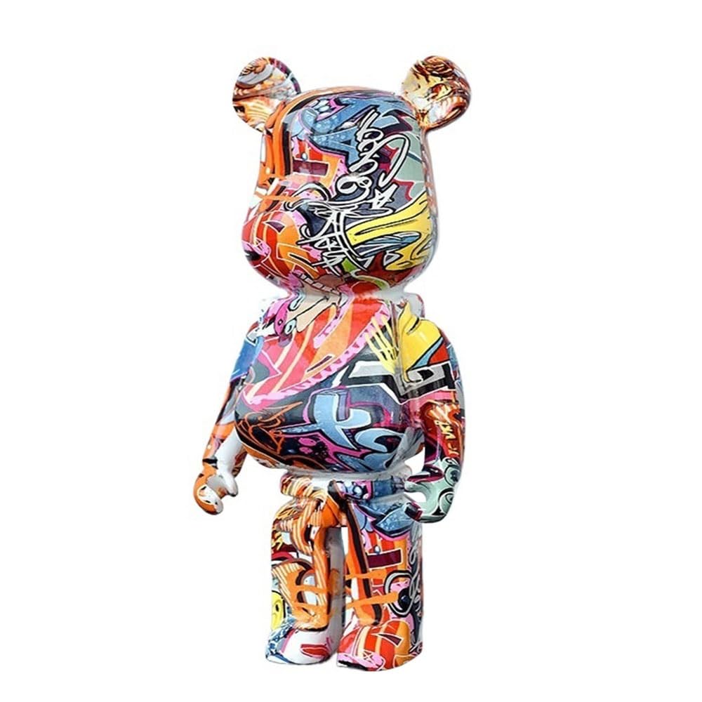 HQDFCNM Bearbrick, Violent Bear Home Desktop Decoration Figurine Display Cabinet Collectible Sculpture Toys 12 * 9 * 27CM