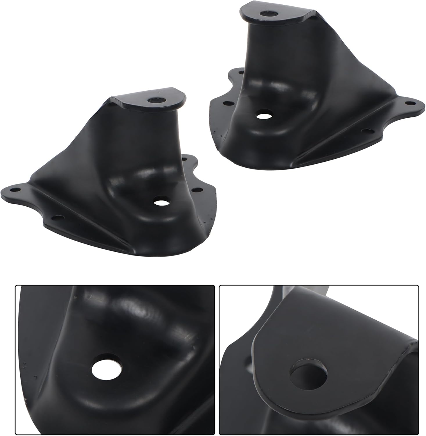 Rear Leaf Spring Rearward Shackle Hanger Kit Forward Hanger Bracket and Rear Shock Mount Bracket Replacement for Ford F150 1980-1996 F250 1980-1984