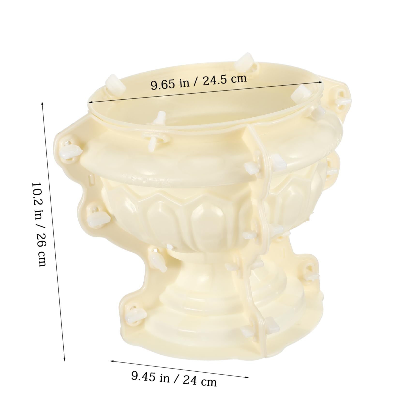 HANABASS Mold for Crafts Thick Flower Pot Casting Mold for Creative Handcrafts Easy to Clean Non-stick for and Parent-child Activities