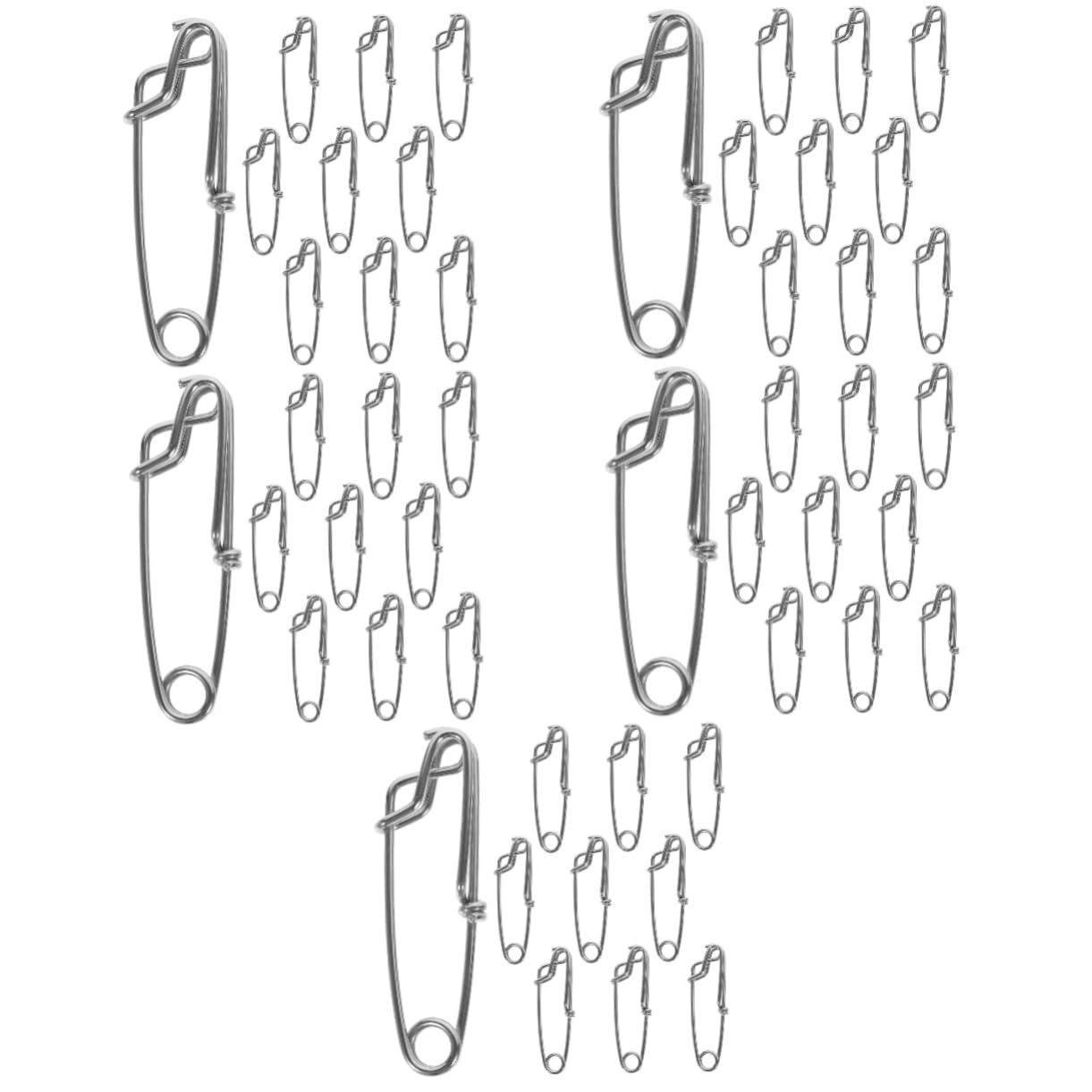 Toddmomy Épingle À Paupières Connecteur Rapide Fishing Hameçon Peches Poisson Accessoires De Pêche pour Hommes Clips De Pêche Acier Inoxydable Silver