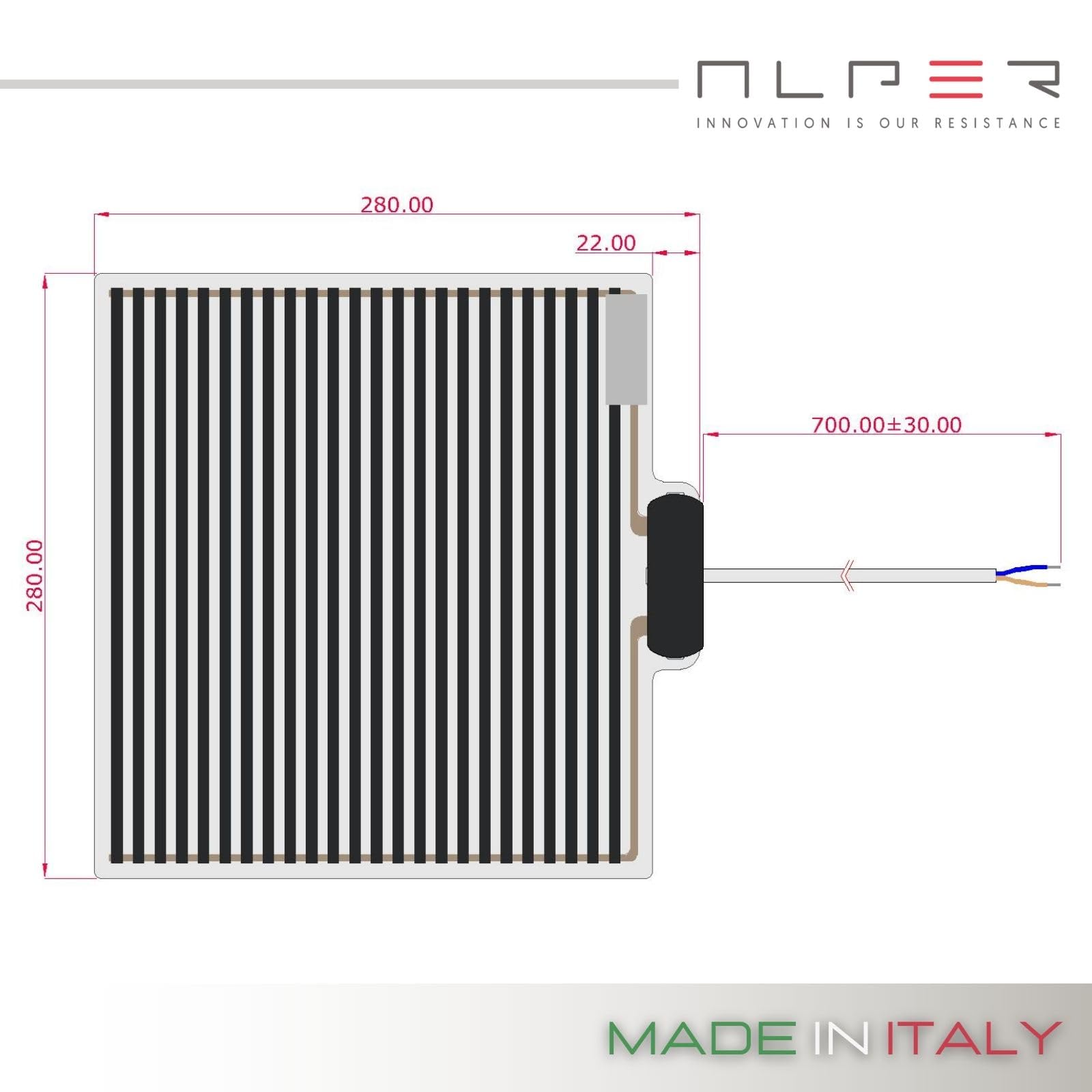 Calorique Pellicola Riscaldante A Infrarossi Antiappannamento Per Specchio, 50 Cm X 100 Cm, 75 W, Spessore 0,3 Mm, Classe Energetica A, Per Bagno E Camper