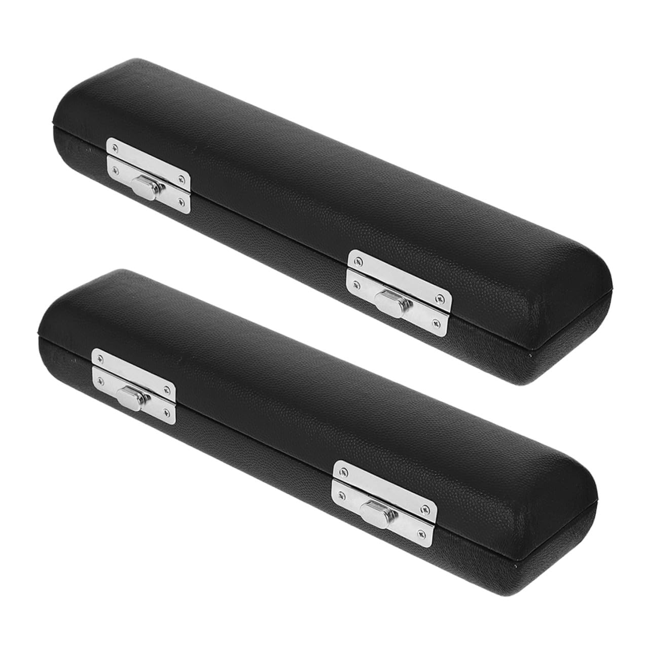 SUPVOX Estuche de Almacenamiento para Piccolo 16 Agujeros, Caja de Pu Negra con Forro Interior, Protección contra Golpes, Ligero y Portátil para Transporte y Práctica Musical (2