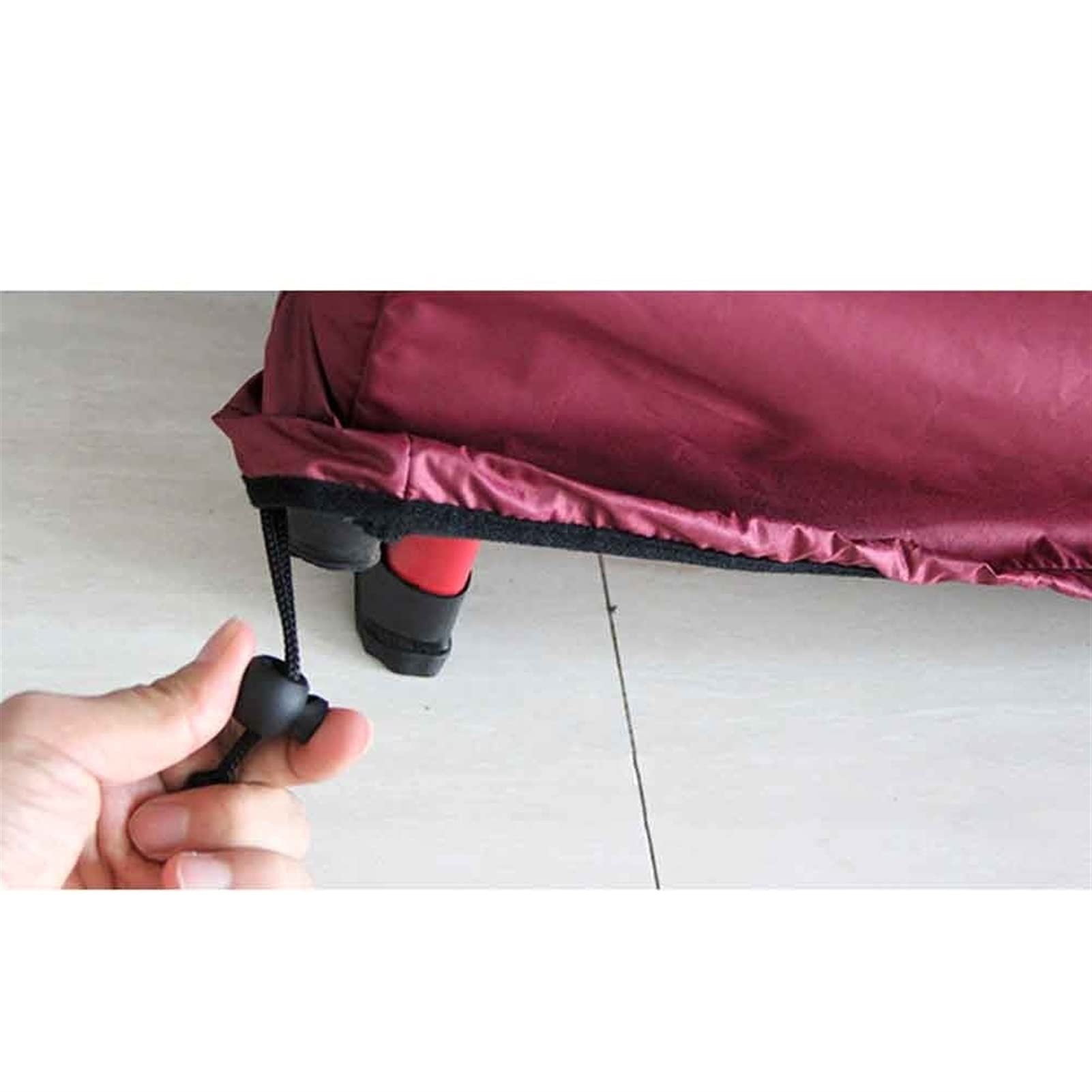 AWSAD Copertura Scala Pieghevole - Impermeabile, 50x174x6.5 Cm, Rosso