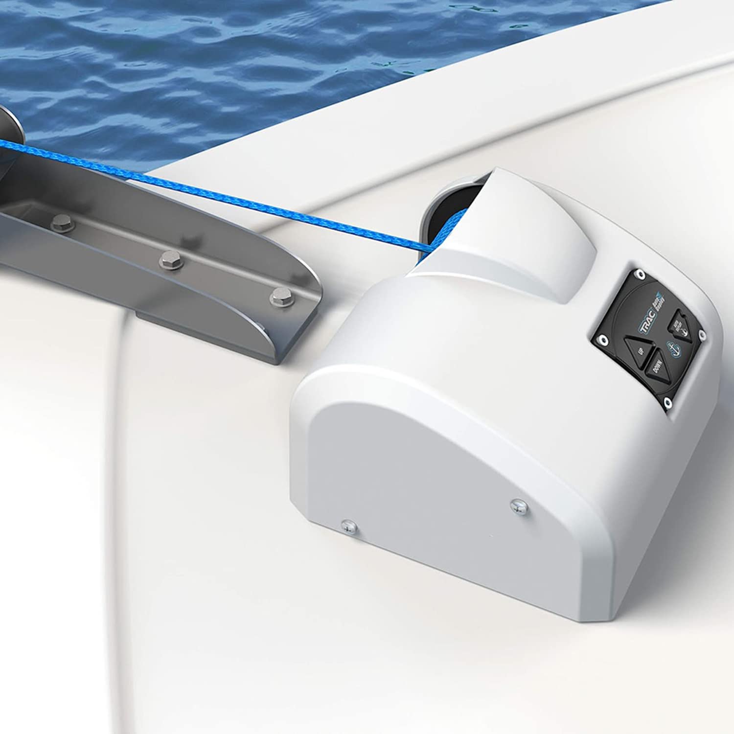 Verricello elettrico Verricello per barca 12V Portata massima dell'ancora:45 libbre Verricello per ancora con telecomando Verricello per ancora Verricello per barca di mare Verricello per acqua salata