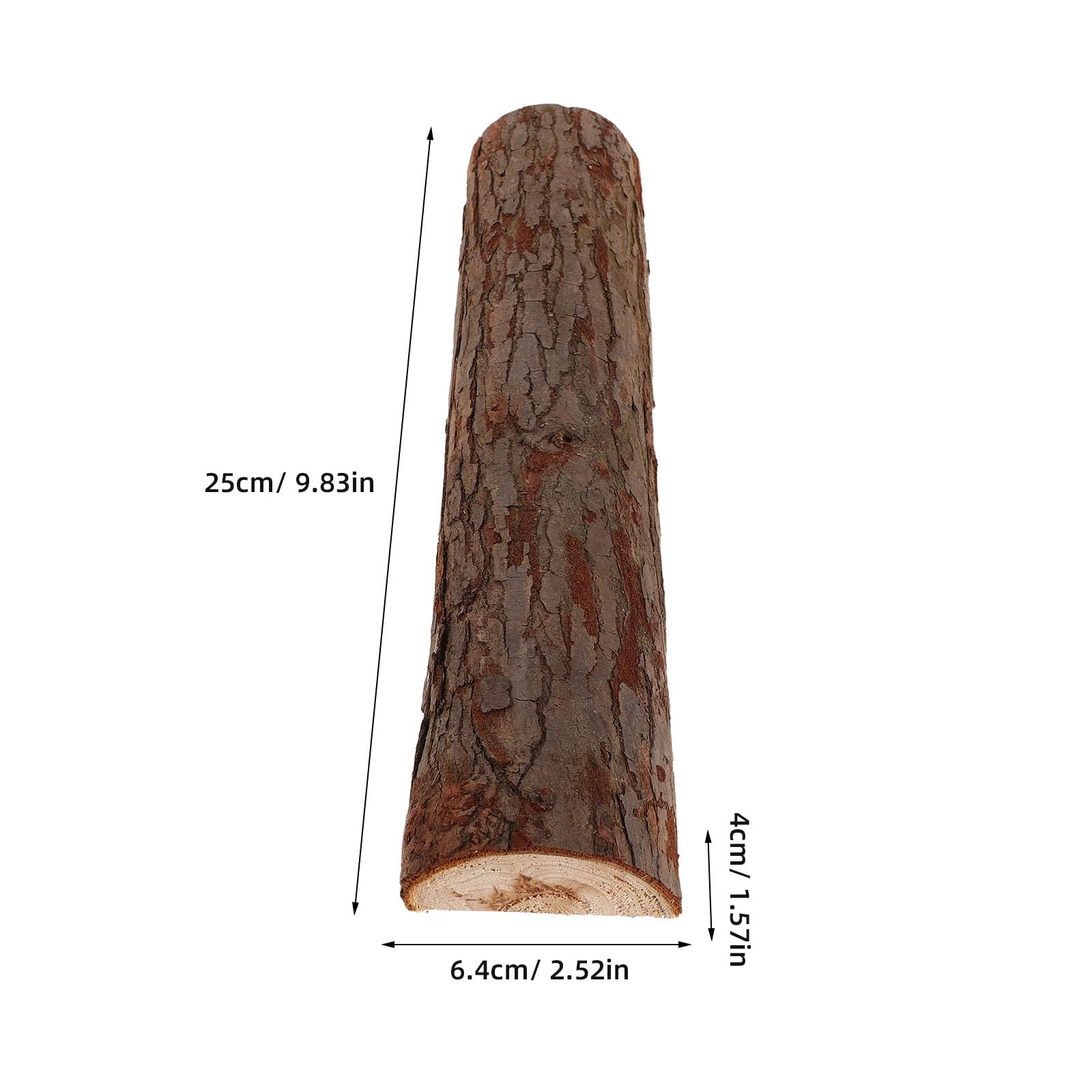 10 Pezzi Legna da Ardere Decorativa in Legno Essiccato 22 Cm Corteccia, Tronchi Finti per Decorazioni da Giardino e Interni, Blocchi Rustici per Bracieri e Grigliate, Uso Esterno