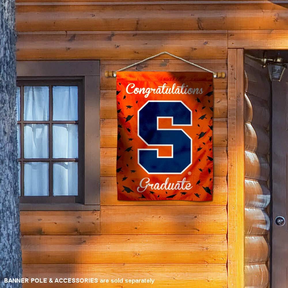 Syracuse Orange Graduation Gift Banner Flag - Image 3