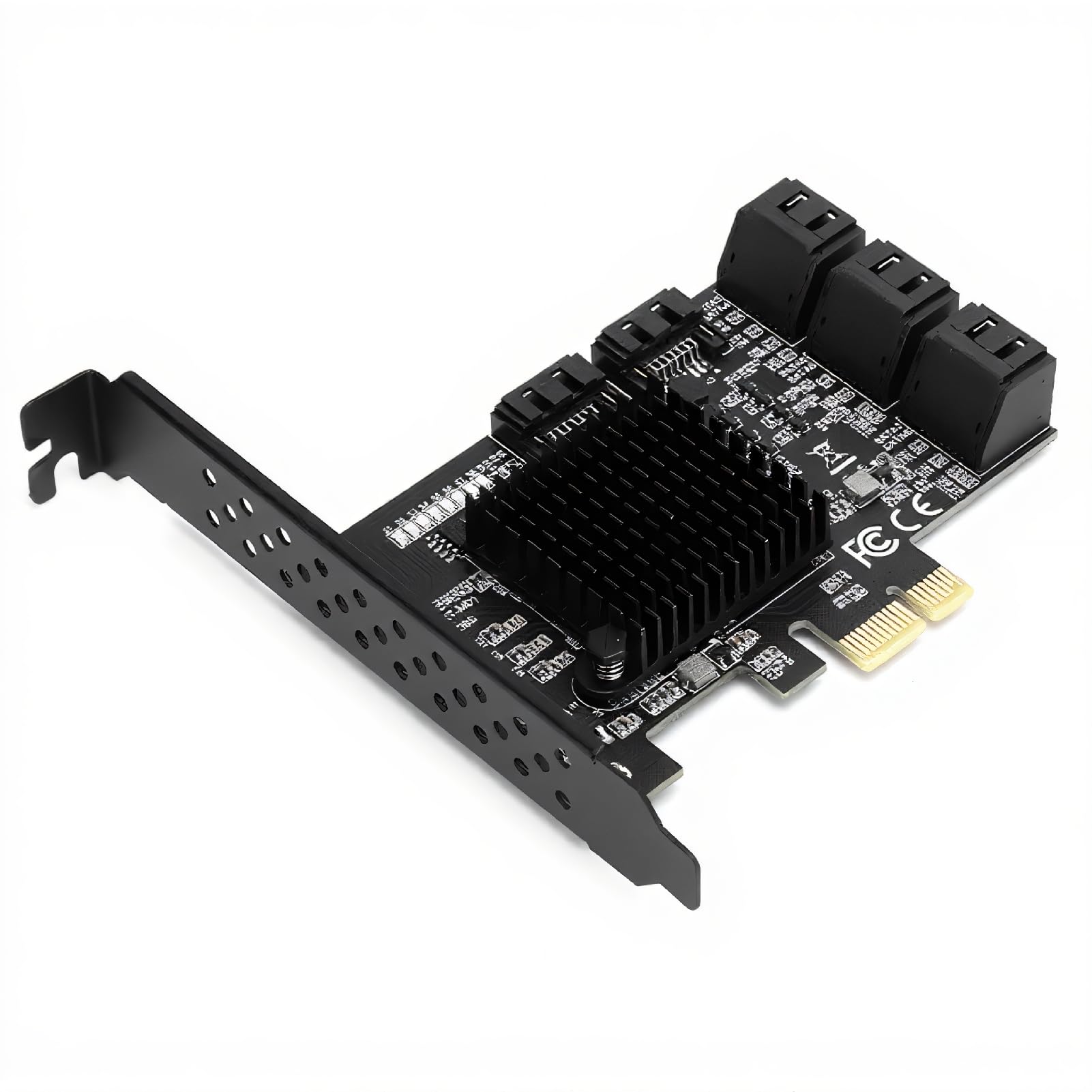 Annadue Tarjeta Pci Sata, Tarjeta de Expansión de 8 Puertos Pcie a Sata3.0 Tarjeta de Expansión del Controlador Sata Tarjeta de Expansión de Interfaz Sata3.0 para PC
