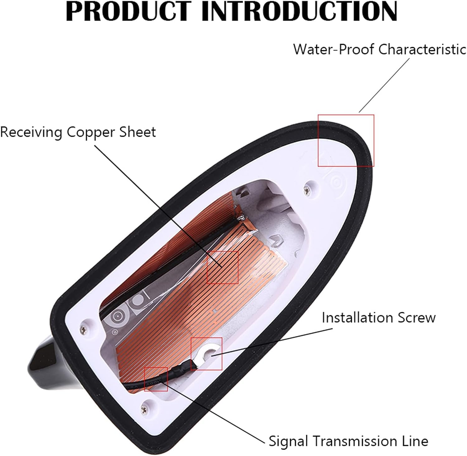 Antena de Aleta de tiburón para Coche,para Audi A1 A2 A3 A4 A5 A6 A7 A8 Q2 Q3 Q5 Q7 S3 S4 S5 S6 S7 S8 TT TTS RS3-RS6,Coche Techo Superior Radio Antena Aleta Accesorios Coche,F/Silver