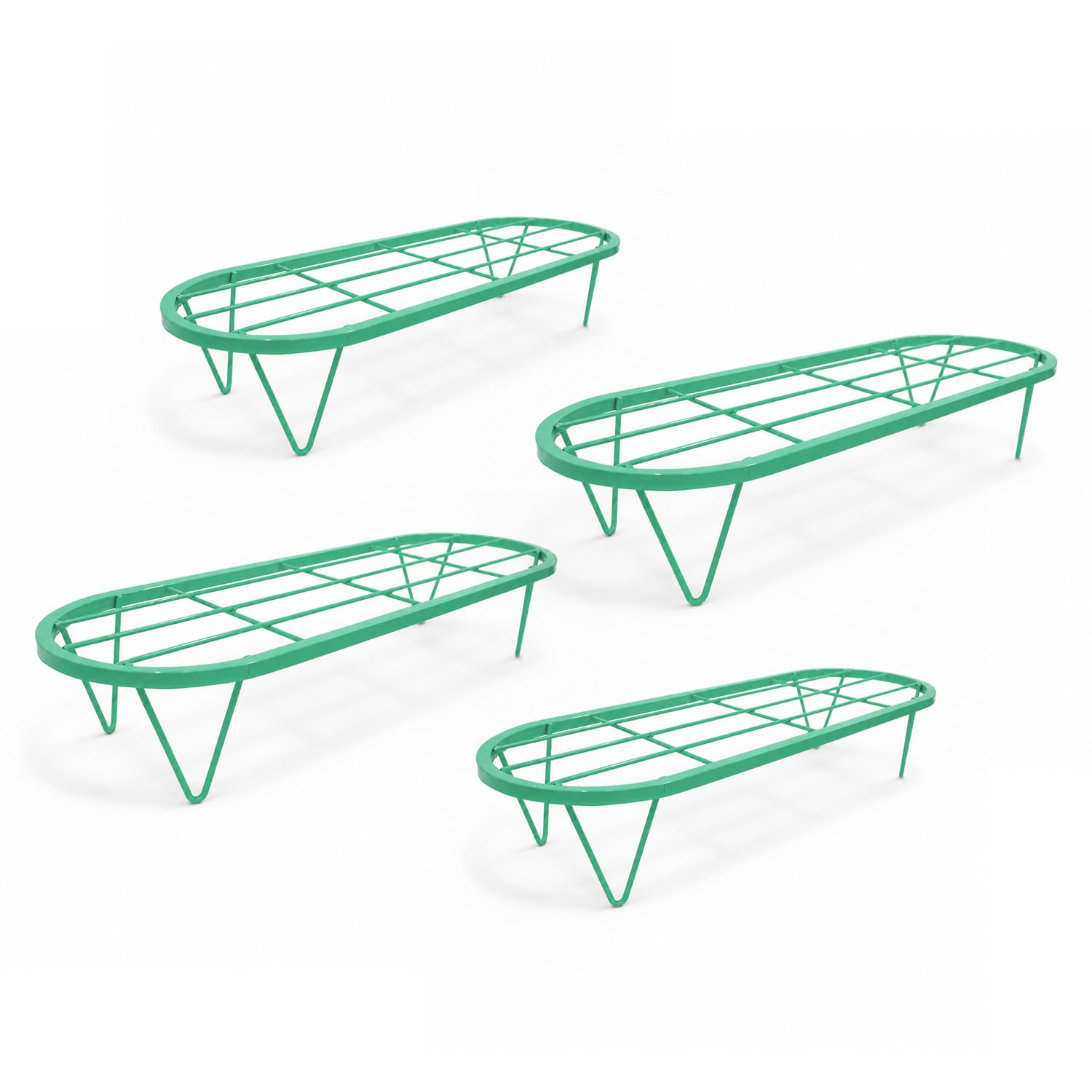 BonKaso Metal Plant Stands - 4 Pack, Outdoor & Indoor -16