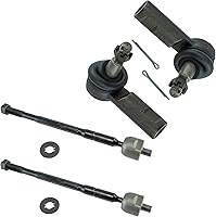 Vista 142 de TRQ Juego de varillas de acoplamiento delanteras interiores y exteriores, 4 piezas, compatibles con Infiniti G35 03-09 Nissan 350Z 2003-2007