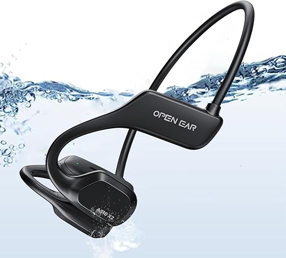 Swimming Headphones, Bone Conduction Headphones，IPX8 Waterproof Headphones for Swimming