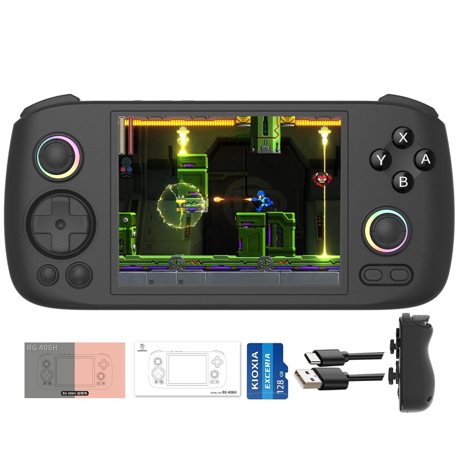 Amazon.com: Aivuidbs RG406H Retro Game Console 128G TF Card 5000+