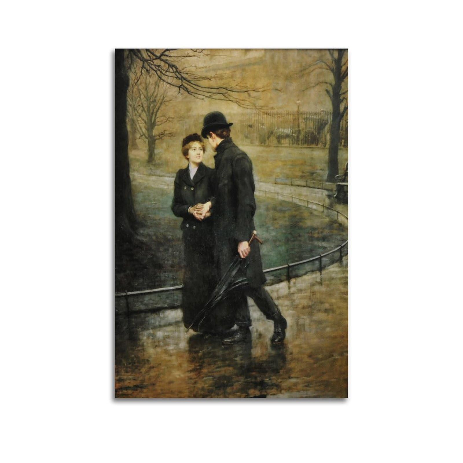 Garden of Eden Poster by Briton Riviere Canvas Art And Wall Art Picture Print Modern Family Bedroom Decors 12x18inch(30x45cm)