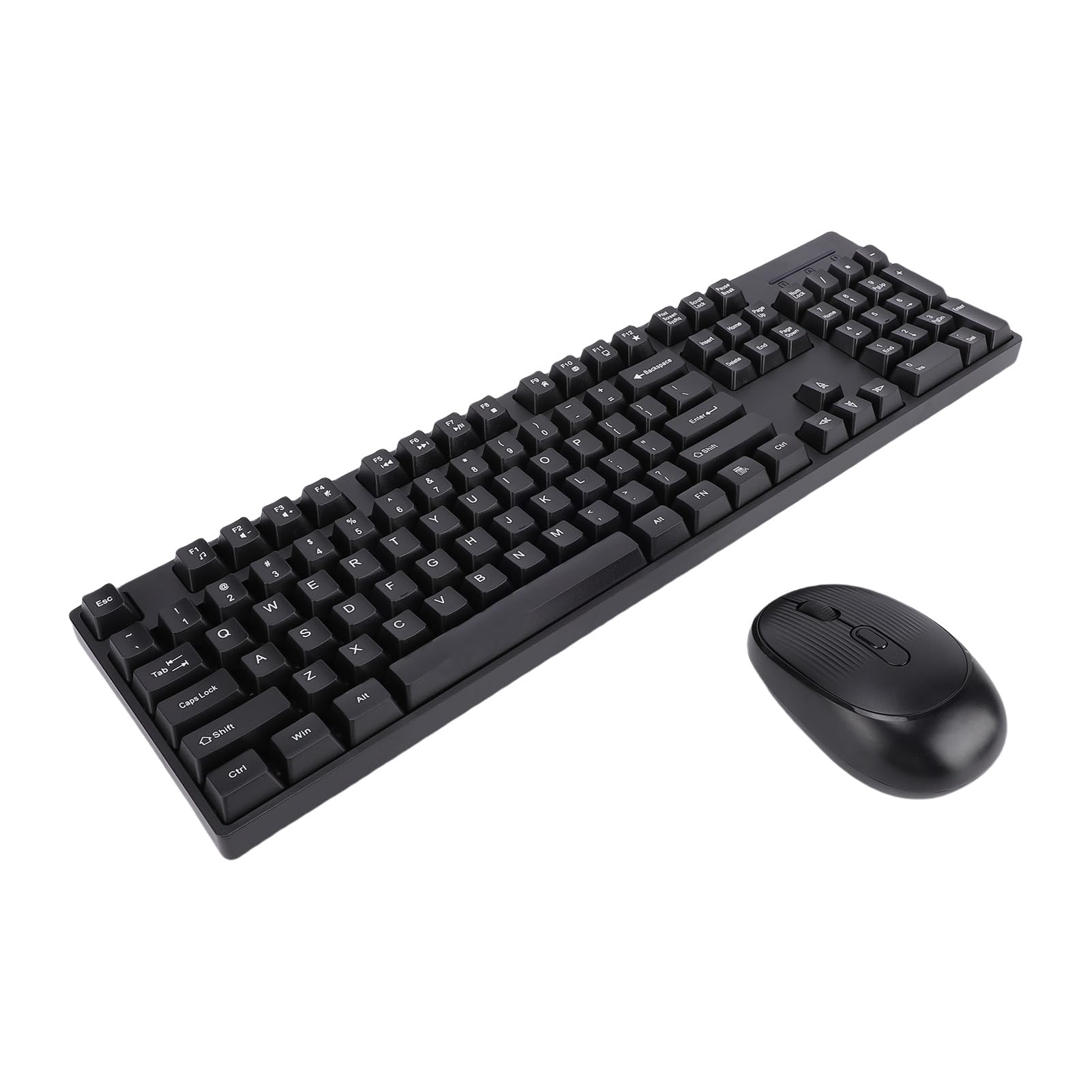 Wireless Mechanical Gaming Keyboard, Keys Keyboard and Mouse Combo with High & Low Key Layout Design Anti Fading Gaming for PC (Black)-image-9