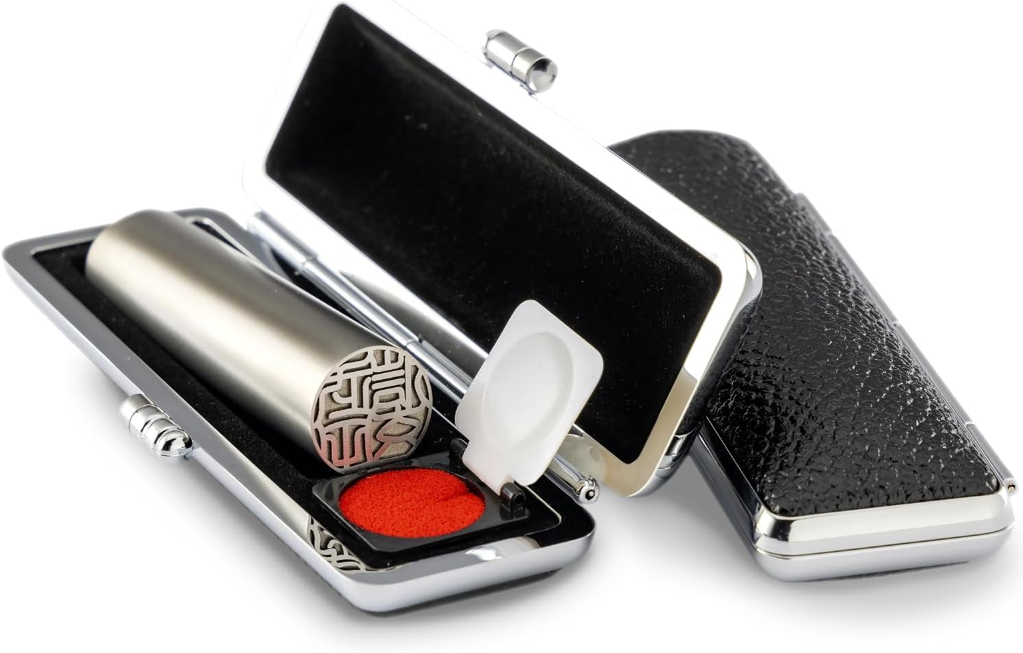 【kohodo】Japanese-made Titanium Stamp, Blast Silver, Hanco, Stamp, Official Seal, Bank Seal, Certification Seal, Correction Seal, Personal Stamp, Personal Business, Stamp Certificate, for Men and Women