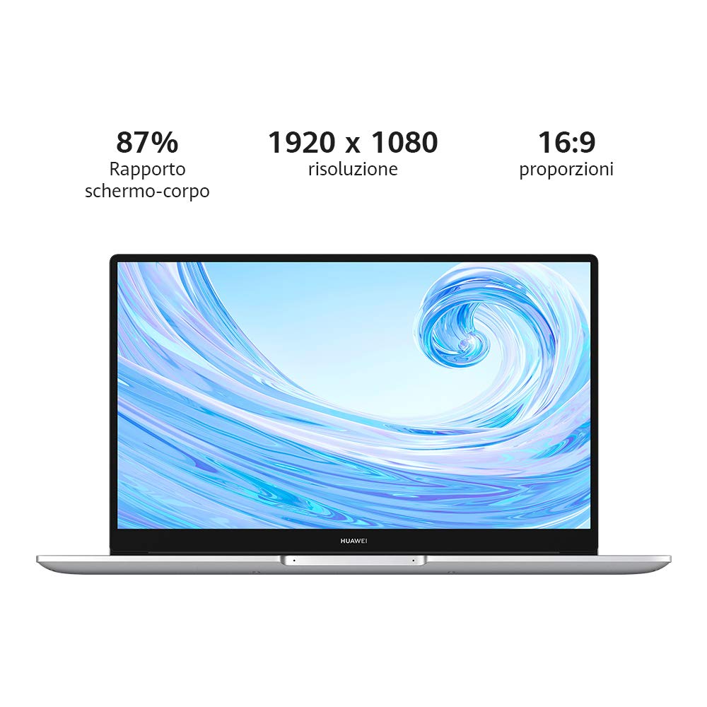 HUAWEI MateBook D15 Laptop, 15.6 Inches, Full View 1080P, FHD