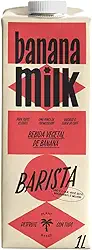 Banana Milk Barista 1L – Bebida Vegetal, Sabor Mais Neutro, Sem Lactose, Sem Glúten, Sem Açúcar | Ideal para Latte, Cappuccino e Espresso