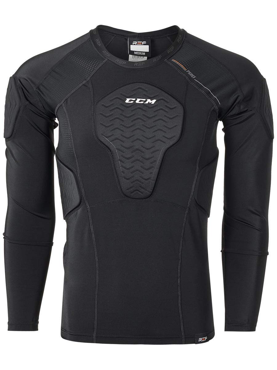 CCM Hockey Official's Referee Padded Base Layer Shirt (XL)