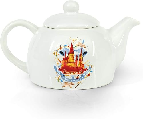 Miniatura 2 de Original lindo Harry Potter Hogwarts Mini porcelana 5oz tetera caprichosa colorido castillo obra de arte blanco brillante cerámica esmaltada única