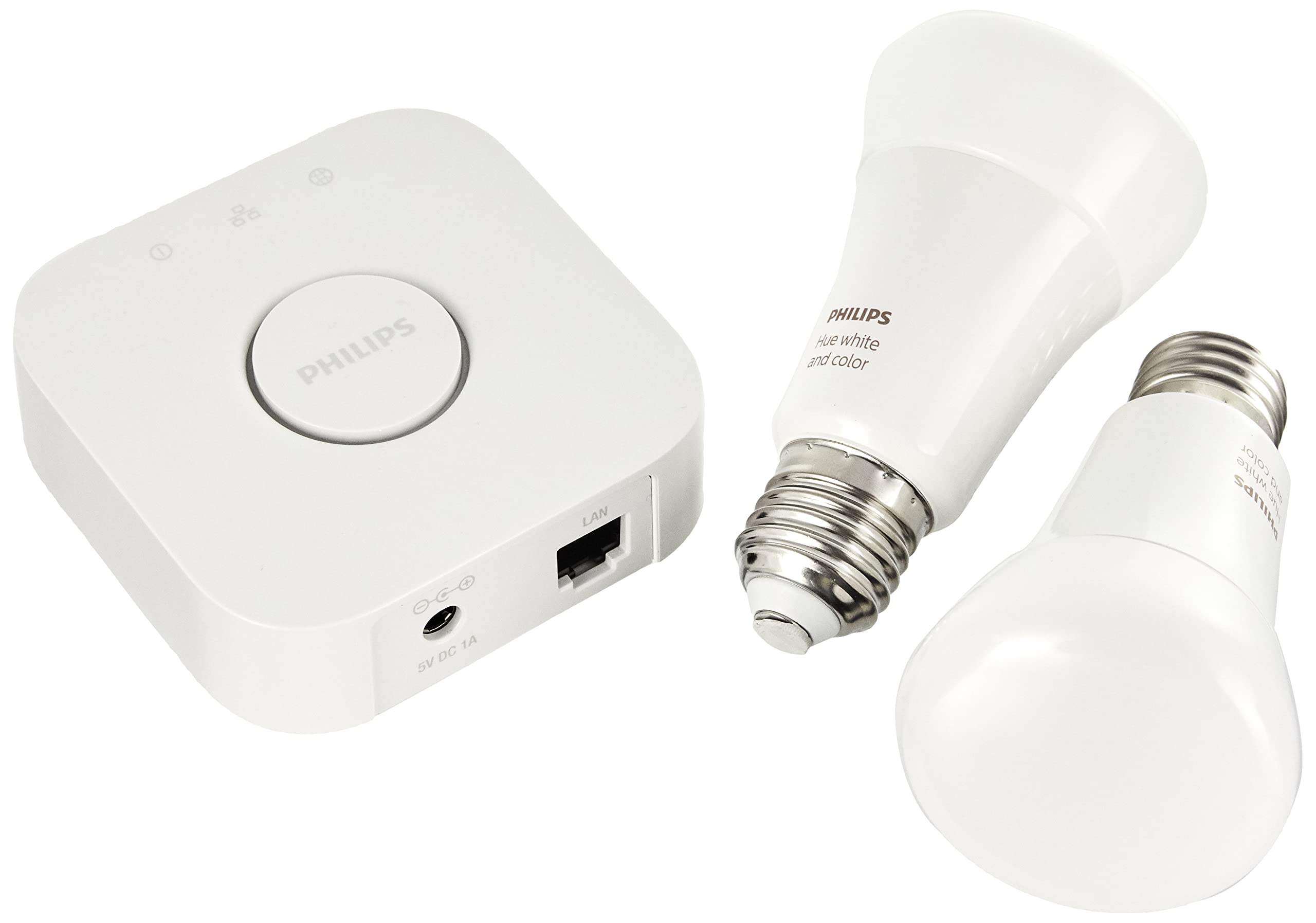 Philips Hue White & Color Ambiance Starter Set of 2 Lamps, Plastic