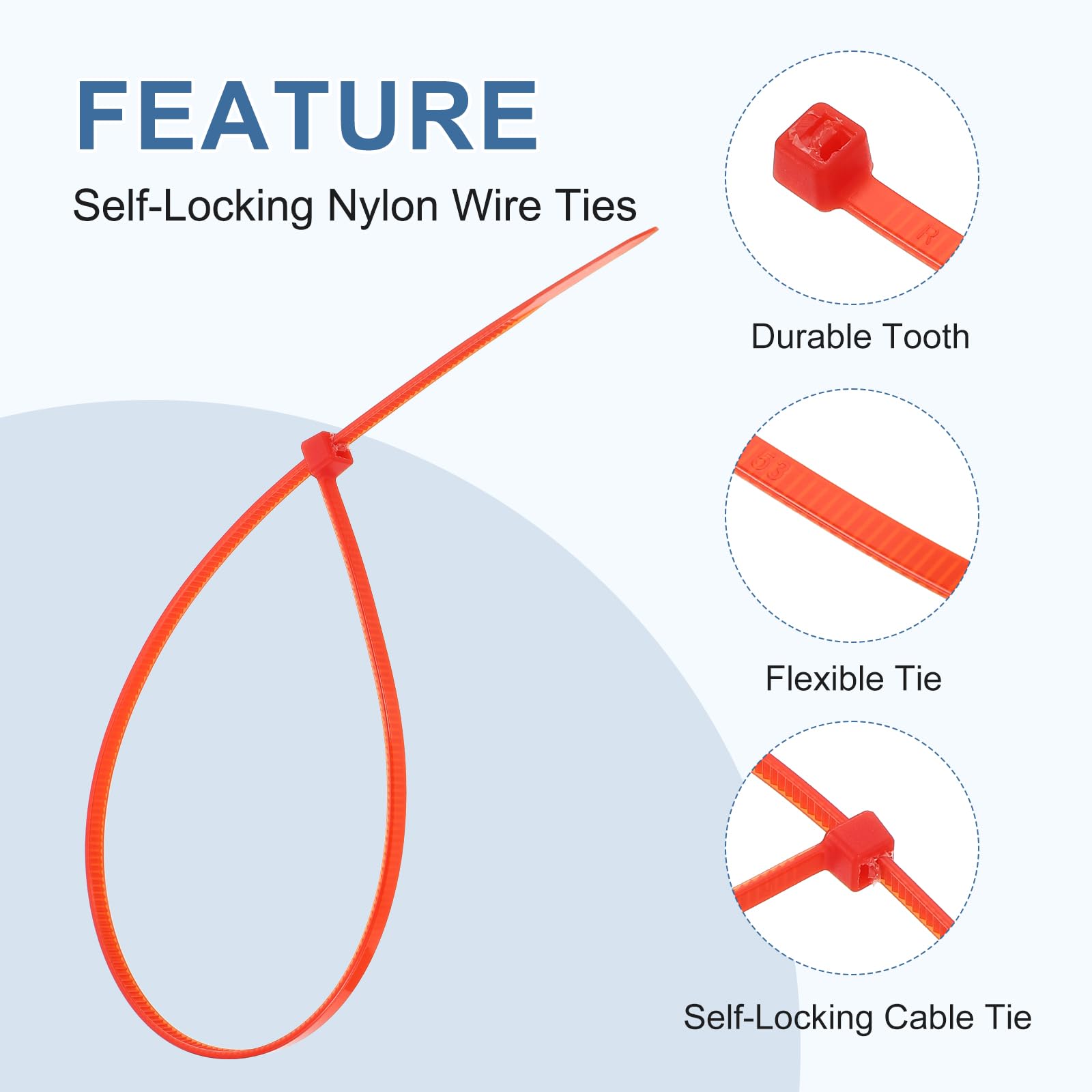 PATIKIL Cable Zip Ties 12 Inch - Image 3