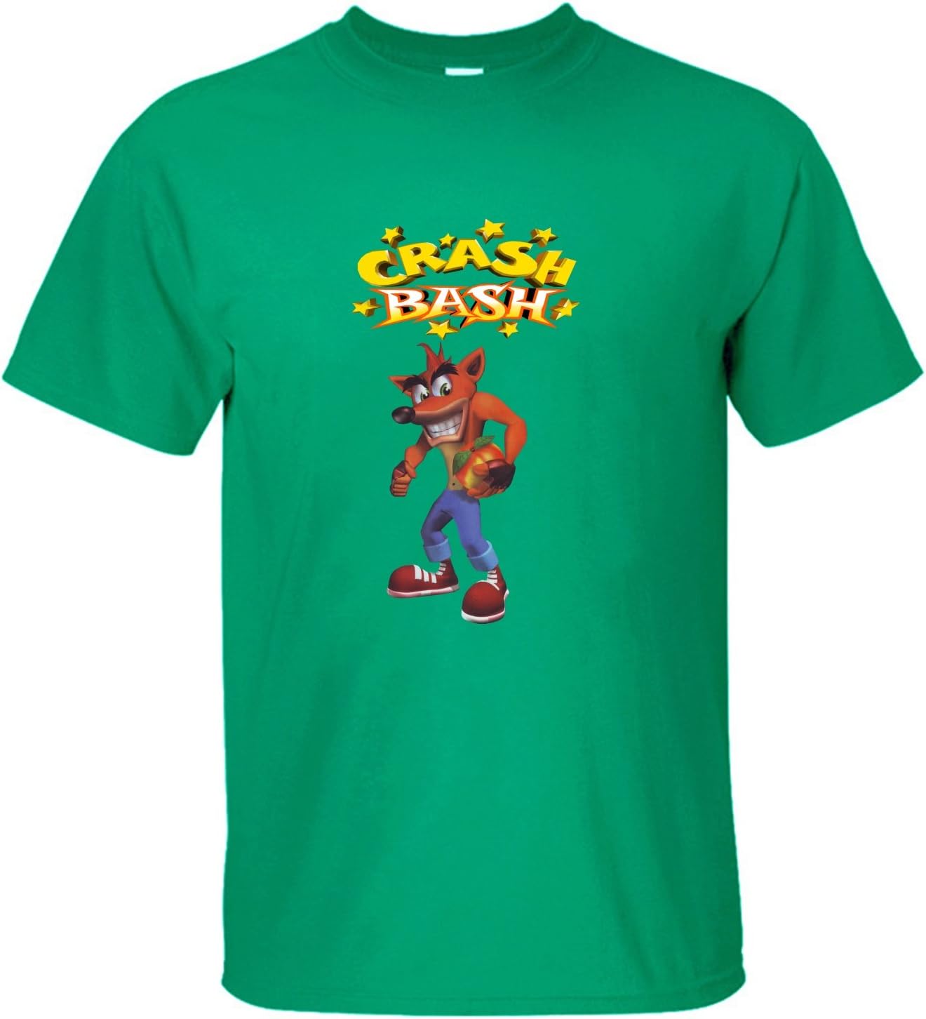 SHINE Crash Bandicoot Men's T Shirt Cotton Short Sleeves green XXL