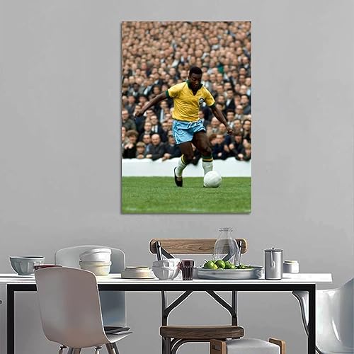 Miniatura 3 de EMN Pele - Póster de la Copa Mundial Brasileña y leyenda del fútbol americano, pintura decorativa en lienzo para pared, póster para sala de estar,