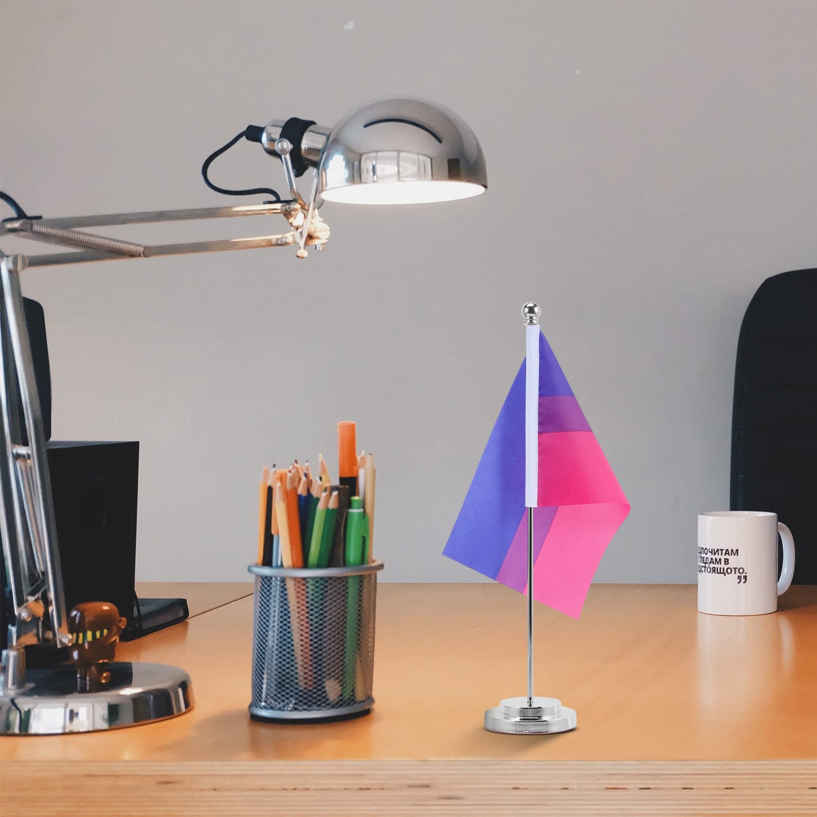 ABOOFAN 3sätze Tischflagge Mit Regenbogenmotiv Für Lgbtq Veranstaltungen Homosexual Pride Flagge Mit Standfuß Dekoration Für Partys Und